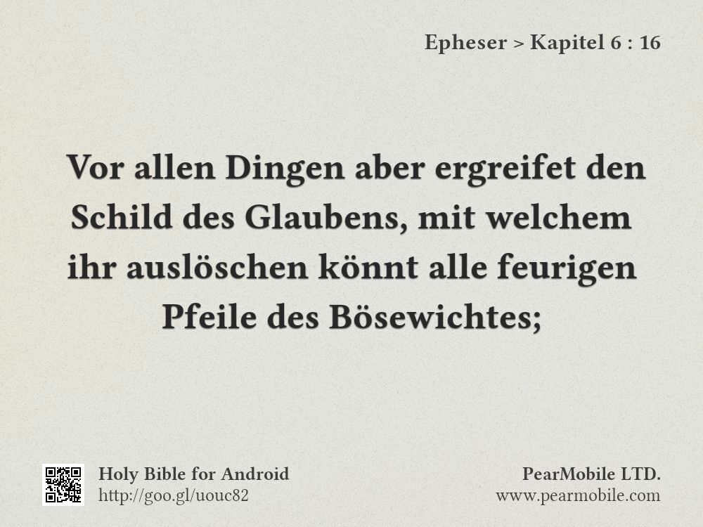 Epheser, Kapitel 6:16